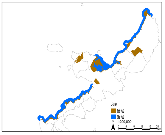 地図：沖縄海岸国定公園区域図