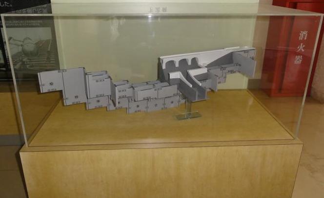 写真：金城ダム　断面模型