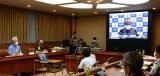 写真：沖縄振興拡大会議（Web会議）