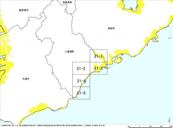 イラスト：八重瀬町の位置図