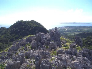 写真：本部半島カルスト地域