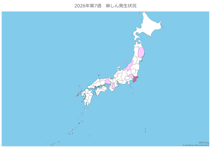 麻しん発生状況(2026年第7週)