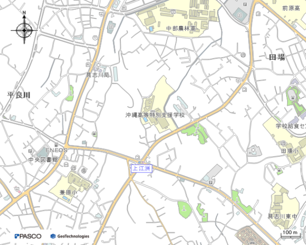 会場地図（沖縄県立沖縄特別支援学校）