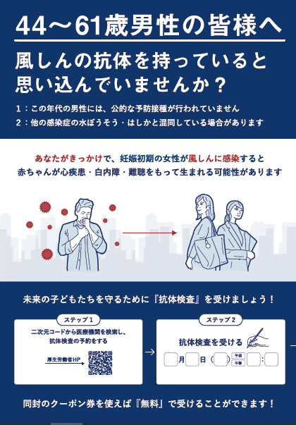 バナー：検査、ワクチン接種を推奨するリーフレット（外部リンク・新しいウィンドウで開きます）