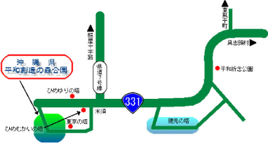 地図：公園までの経路マップ