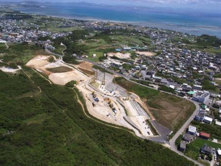 写真：平成27年与勝地下ダム航空写真1