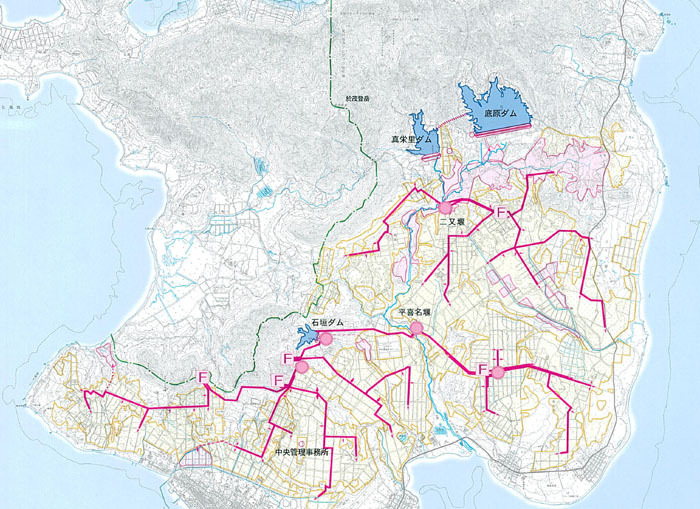 イラスト：宮良川地区計画一般平面図