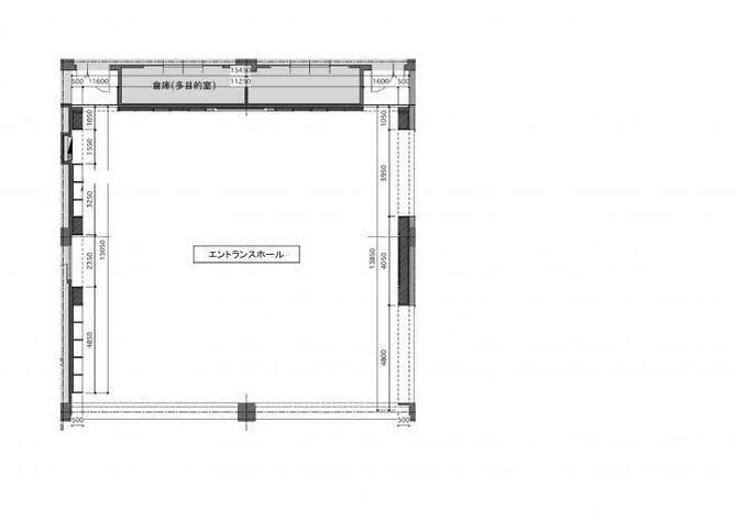 イラスト：エントランスホールの図面