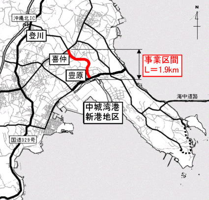 イラスト：一般県道36号線位置図