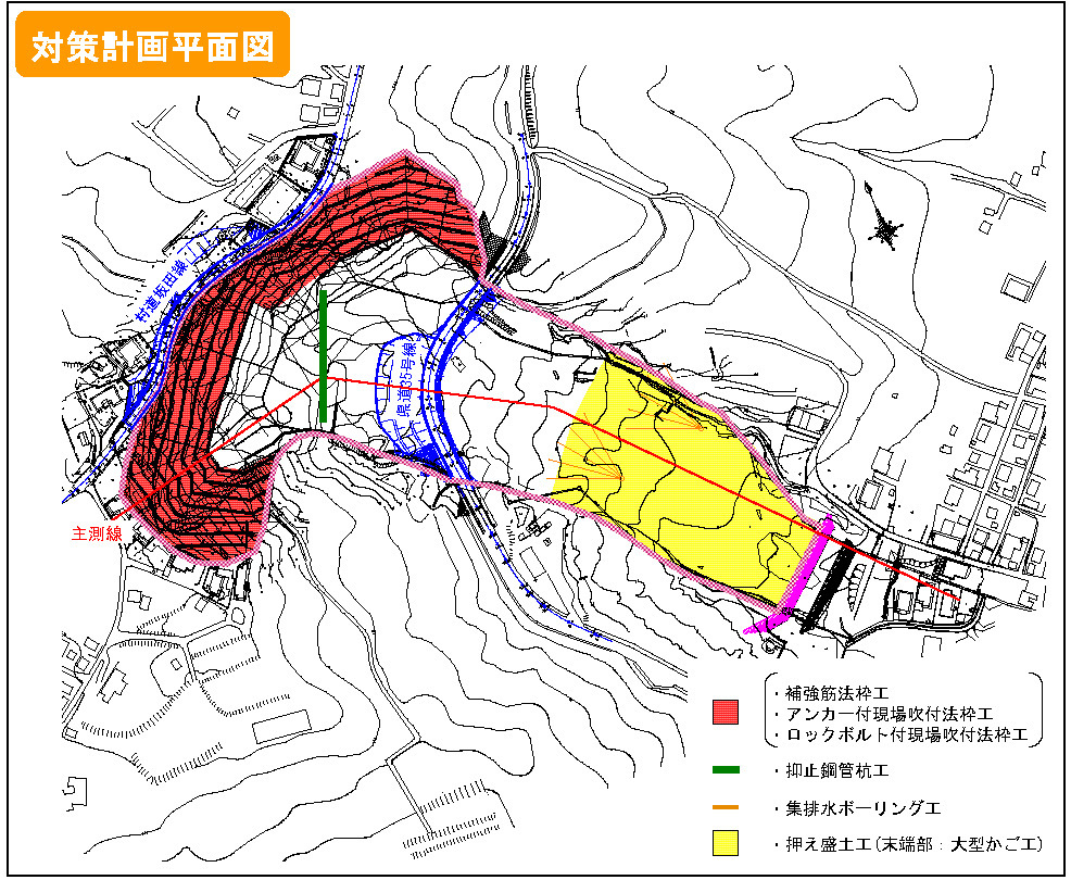 写真：被災直後平面図