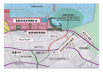 イラスト：浦添西原線地図