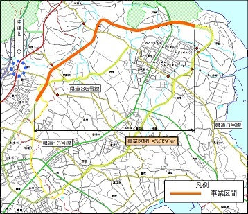 イラスト：具志川環状線位置図