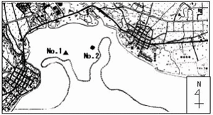 地図：宮良川河口域1