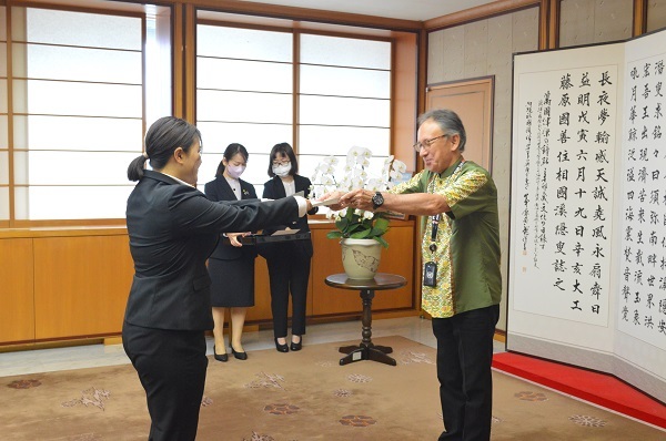 写真：辞令交付式