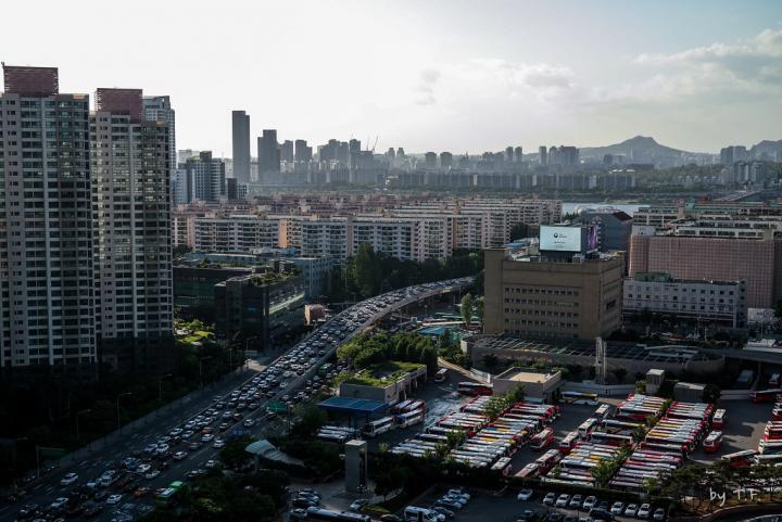 写真：市街の俯瞰