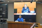 写真：台風第6号に関する玉城知事と谷防災担当大臣の対応協議