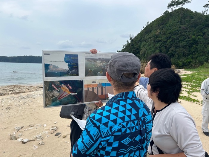 オレリャーナ氏　辺野古新基地建設現場視察
