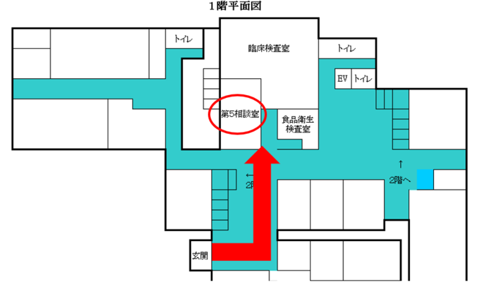 第5相談室案内図