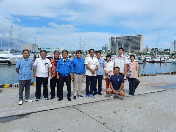 視察時集合写真