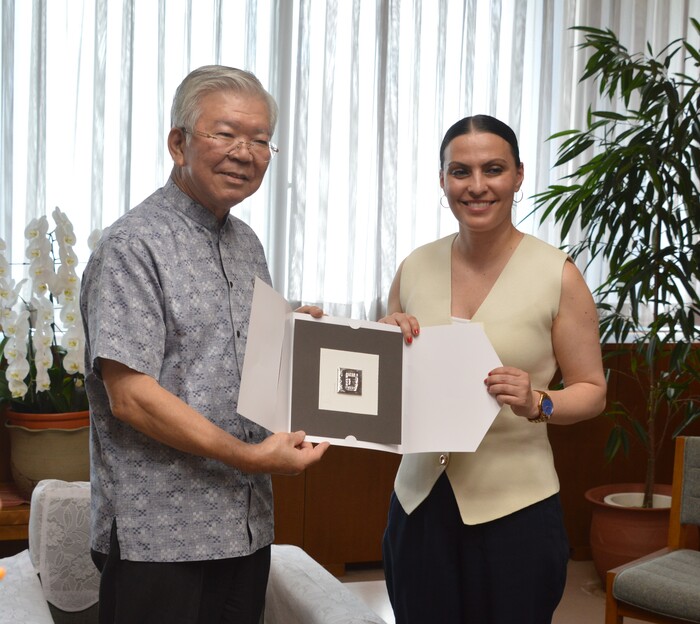 ミクダリア・マチン・タビオス ペインカナリア諸島自治州政府大学・科学・イノベーション・文化 担当州大臣 大城副知事表敬